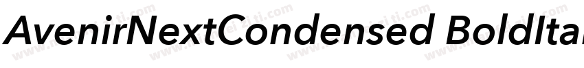 AvenirNextCondensed BoldItalic字体转换